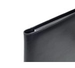 Van der Spek A4 Black Grained Leather Conference Folder