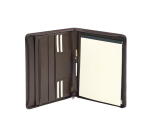 Conférencier Van der Spek 384 A4 cuir nervuré marron