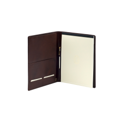 Conférencier Van der Spek 393 A4 cuir de buffle marron