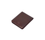 Schrijfmap van der Spek A7 buffelleer met pen bruin