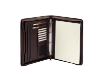 Conférencier Van der Spek 2041 A4 cuir anneaux marron