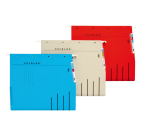 Hangmap Djois Secolor recycled lateraal voor legbord rood