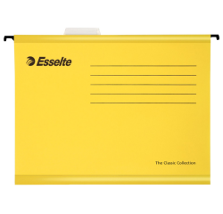 Hangmap Esselte Classic folio V-bodem  382x240mm geel