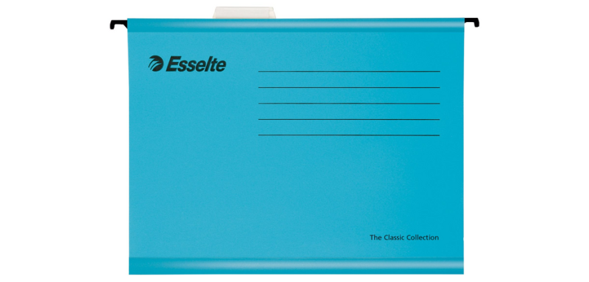Hangmap Esselte Classic folio V-bodem 382x240mm blauw