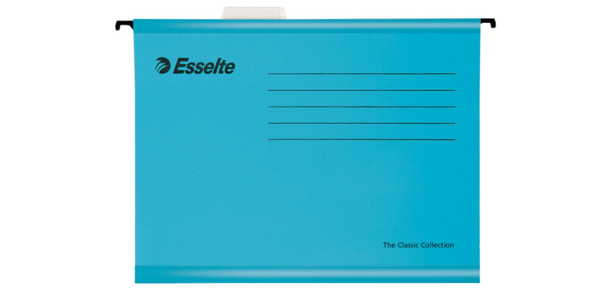Hangmap Esselte Classic folio V-bodem 382x240mm blauw
