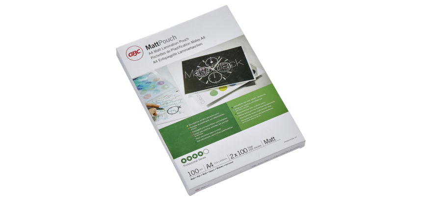 Lamineerhoes GBC A4 2x100micron mat 100 stuks
