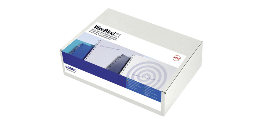 Draadrug GBC 10mm US/21rings A4 zilver 100 stuks