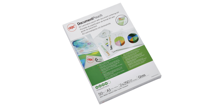 GBC A3 Laminating Pouch 2x250 micron 50 pieces