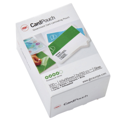 Pochette de plastification GBC carte 65x95mm 2x125mic 100 pièces