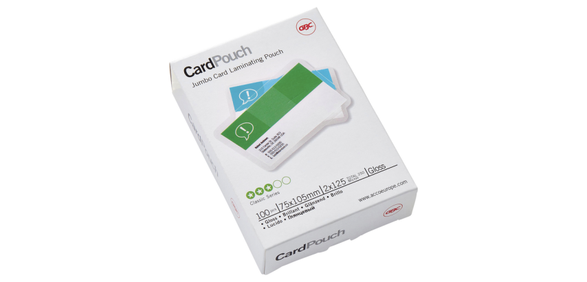 Pochette de plastification GBC carte 75x105mm 2x125 mircrons 100 pièces