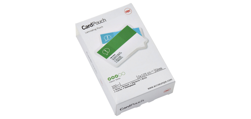 Pochette de plastification GBC 65+ carte 81x119mm 2x125mic 100 pièces