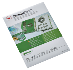 Pochette de plastification GBC A4+ 4 trous 2x75mic 25 pièces