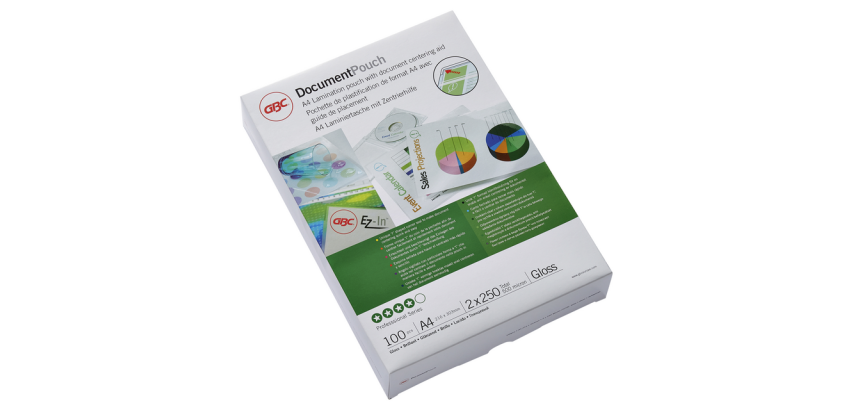 <p>GBC A4 Laminating Pouches - 2 x 250 Microns - Glossy - Box of 100</p>
