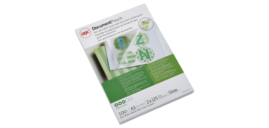 Pochette de plastification GBC A3 2x125 microns 100 pièces