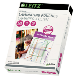 Pochette de plastification Leitz iLAM A6 2x125 micron EVA 100 pièces