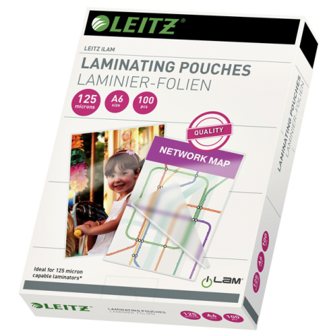 Pochette de plastification Leitz iLAM A6 2x125 micron EVA 100 pièces