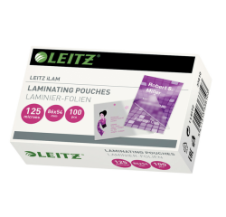 Pochette de plastification Leitz iLAM 54x86mm 2x125 micron EVA 100 pièces