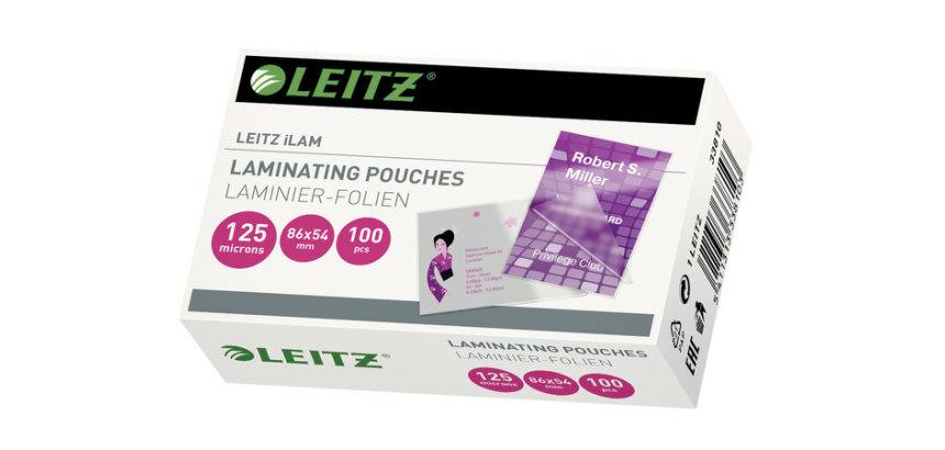 Laminiertaschen Leitz iLAM 54x86mm 2x125 Mikron EVA 100 Stück