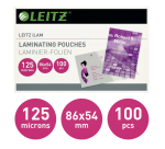 Laminiertaschen Leitz iLAM 54x86mm 2x125 Mikron EVA 100 Stück