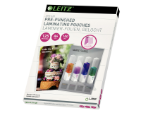 Pochette de plastification Leitz iLAM A4 bande perforée 2x125 microns EVA 100 pièces