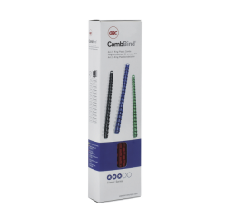 Reliure GBC 6mm 21 anneaux A4 bleu 100 pièces