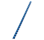 Bindrug GBC 10mm 21rings A4, 100 stuks, blauw