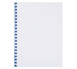 Bindrug GBC 10mm 21rings A4, 100 stuks, blauw