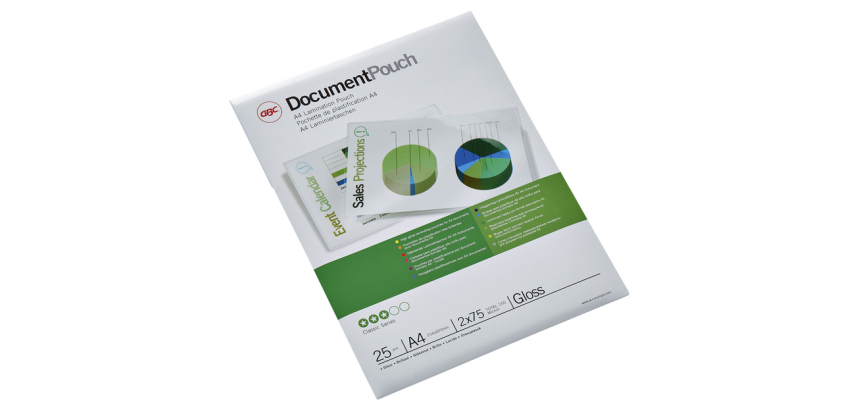 GBC A4 Laminating Pouch 2x75 microns 25 pieces