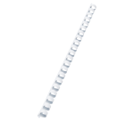GBC Binding 12mm 21 rings A4 white 100 pieces