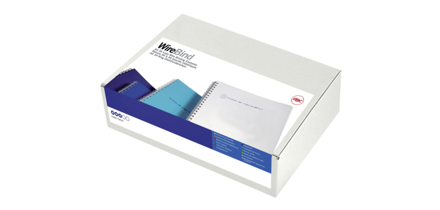 Peigne métallique GBC 6mm 34 anneaux A4 noir 100 pièces