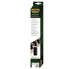Reliure Fellowes 8mm 21 anneaux A4 noir 25 pièces