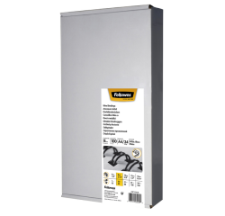 Peigne métallique Fellowes 8mm 34 anneaux A4 argent 100 pièces