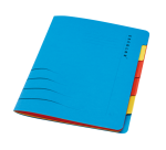 Trieur Secolor Sixtab 6 compartiments carton 100% recyclé 250g bleu