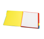 Trieur Secolor Sixtab 6 compartiments carton 100% recyclé 250g bleu