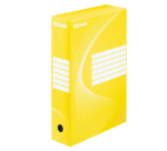Boîte à archives Esselte Boxycolor 80mm 352x250mm jaune