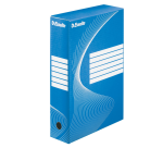 Boîte à archives Esselte Boxycolor 80mm 352x250mm bleu