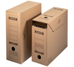 Leitz Premium Archive Box with Flap 120x275x325mm Natural Brown