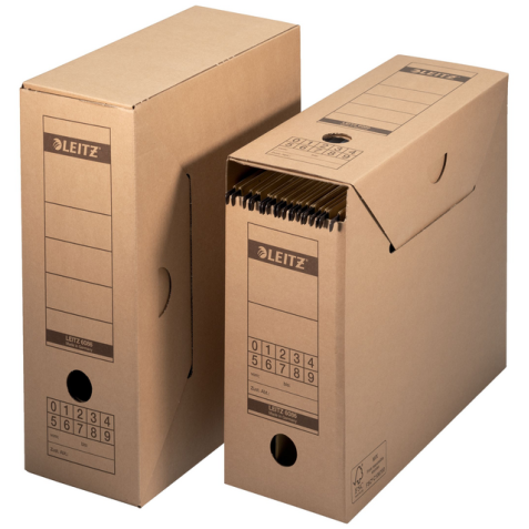 Boîte à archives avec rabat Leitz Premium 120x275x325mm brun naturel