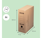 Leitz Premium Archive Box with Flap 120x275x325mm Natural Brown