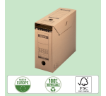 Leitz Premium Archive Box with Flap 120x275x325mm Natural Brown