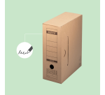 Leitz Premium Archive Box with Flap 120x275x325mm Natural Brown