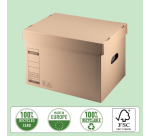 Conteneur archive et de transport Leitz Premium avec couvercle 335x280x440mm brun
