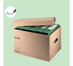 Conteneur archive et de transport Leitz Premium avec couvercle 335x280x440mm brun