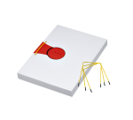 Relieur d'archives JalemaClip Pli-Fix jaune - sachet de 10