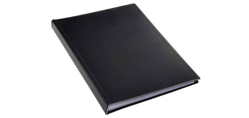 Rillstab A4 Presentation Album 6 Rings 60 Pockets Black