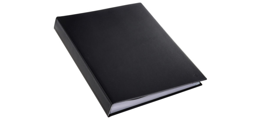 Presentation album Rillstab A4 8 can 80 pockets black