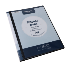 Chemise de présentation Europel Frontview A4 20 pochettes anthracite