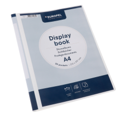 Chemise de présentation Europel Frontview A4 20 pochettes blanc