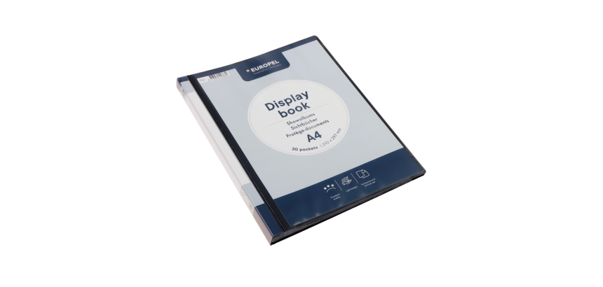 Europel Frontview Presentation Folder A4 30 Sleeves Anthracite