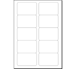 Sigel business cards 85x55mm plain 225g rounded corners white 100 pieces